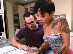 素人, キッチン, オッパイの