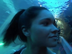 Strand, Bikini, Braunhaarige, Flashen, Freundin, Öl, Pov, Titten