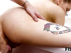 FIST4K. Relax in the bath ends for couple with sex full of fisting - Big tits