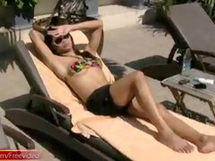 Cul, Bikini, Doigter, Jeunes transsexuelles thaïlandaises, De plein air, Pov, Transsexuelle, Douche