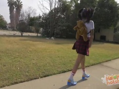 Beauté, Sucer une bite, Brunette brune, Jeux, Petite femme, Chatte, Adolescente, Mouillée