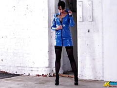 Sadomasochismus, Fesselspiele, Britisch, Braunhaarige, Frau, Latex, Milf, Mutti