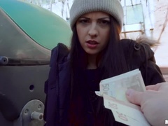 Italian Cutie Rides Dick At School