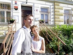 Mariée, Tromperie, Cocu, Européenne, Hd, Pov, Rasée, Mariage