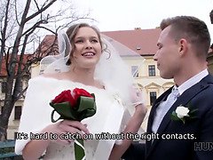 Braut, Paar, Hardcore, Hd, Geld, Strümpfe, Jungendliche (18+), Hochzeit