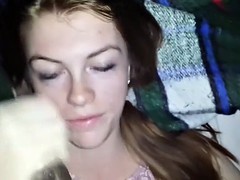 Beautiful green eyes sloppy blowjo Doria from 1fuckdatecom