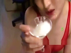 Japanese Cum Swallowing 5 Loads in a Glass Risa Murakami