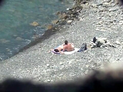 Plage, Couple, Nue  à poil, Nudiste, De plein air, Public, Espionne, Voyeur