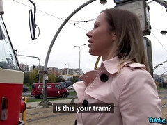 Cute Blonde Opens Legs For Free Transit 1 - Bibi Fox