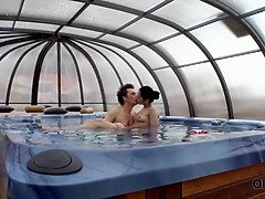 Papi, Hd, Lecken, Natürlichen titten, Zierlich, Pool, Badeanzug, Jungendliche (18+)