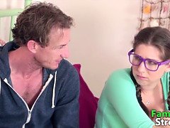 Innocent Stepdaughter with perky tits gets tight pussyfucked by her stepdad's cock